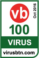 Logo VB100 by Virus Bulletin