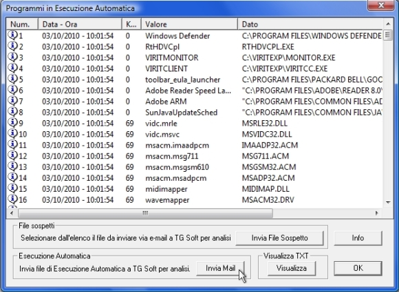 Programmi in Esecuzione Automatica - Vir.IT Monitor Programmi in Esecuzione Automatica - Vir.IT Monitor