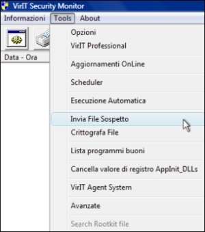 Invia file sospetto - Vir.IT Security Monitor Invia file sospetto - Vir.IT Security Monitor