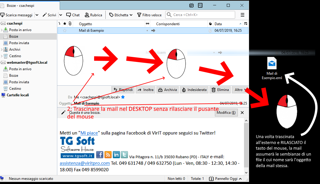 Salva una mail con thunderbird Salva una mail con thunderbird