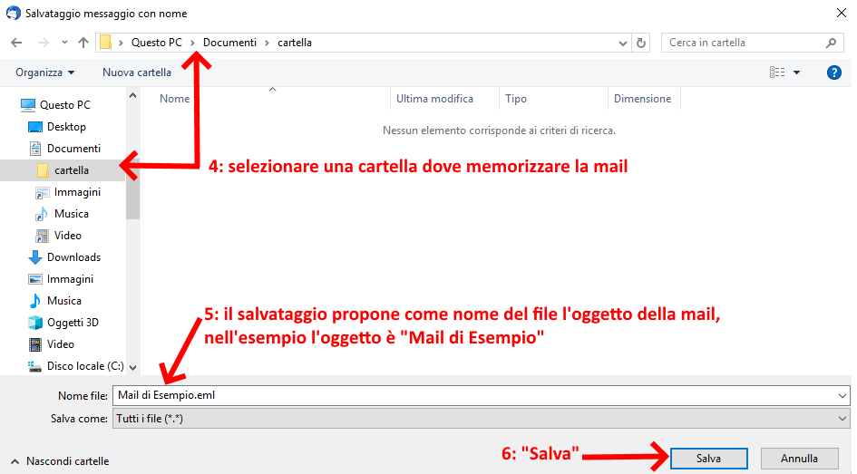 Salva una mail con thunderbird Salva una mail con thunderbird