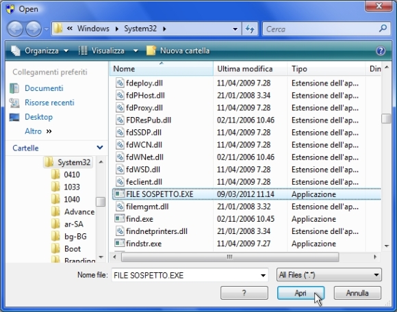 Invia file sospetto - Vir.IT Monitor Invia file sospetto - Vir.IT Monitor