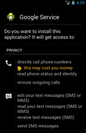 Android.Trojan.SpySms.A