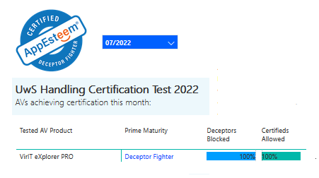 Certificazione AppEsteeem luglio 2022
