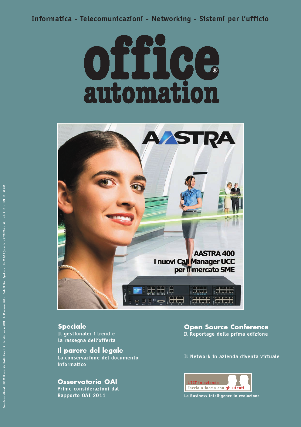 Visualizza la copertina di Office Automation ottobre 2011