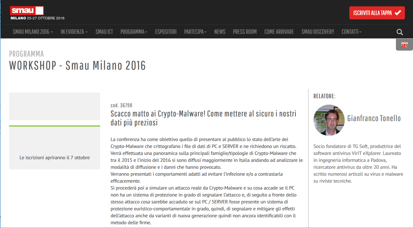 Click to access the page to SMAU Workshop...