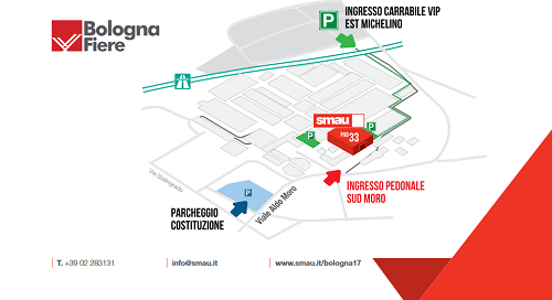 Clicca per maggiori info su come raggiungere SMAU Bologna 2017 presso BolognaFiera...