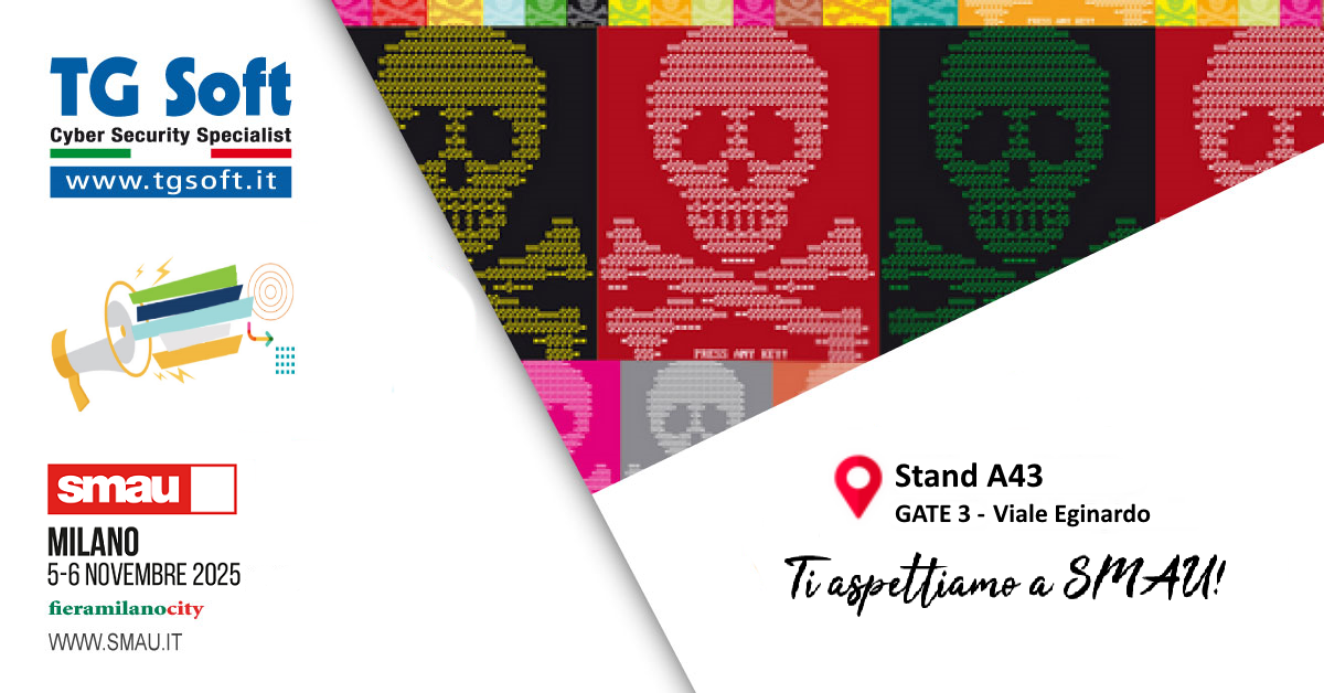 TG Soft sara' presente a SMAU Milano 2025 il 5 e 6 novembre => Vieni a trovarci!