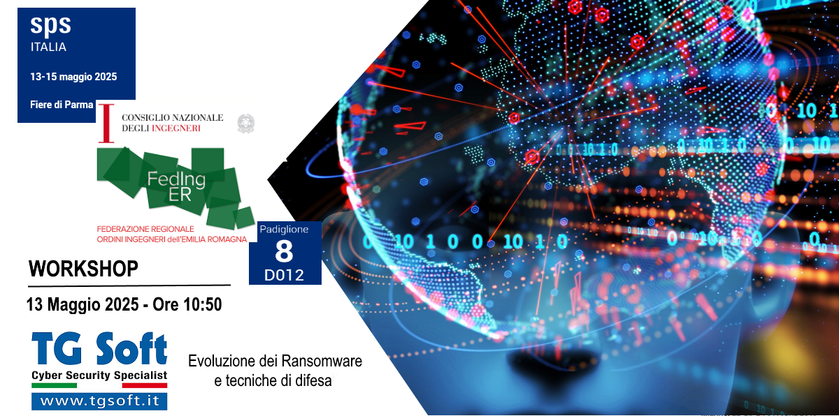 TG Soft sara' presente a SPS PARMA => TI aspettiamo al Talk di martedì 13 maggio! TG Soft sara' presente a SPS PARMA => TI aspettiamo al Talk di martedì 13 maggio!