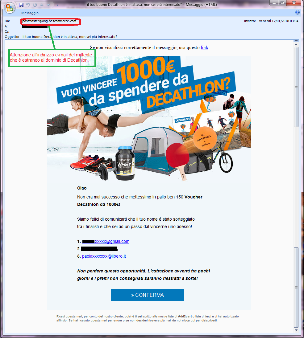 mail decathlon gmail